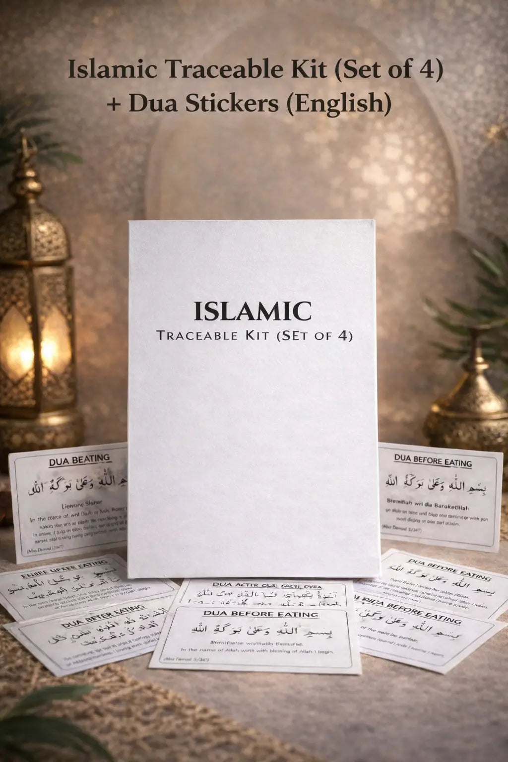 Learning Bundle – Islamic Traceable Kit + Dua Stickers (English)